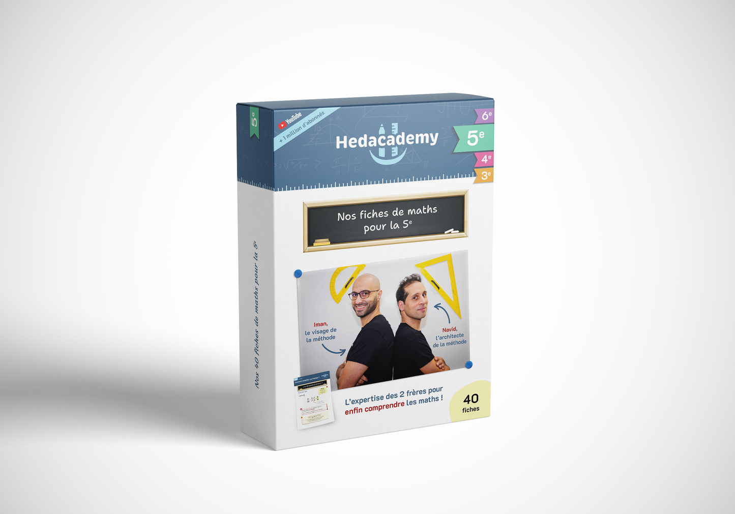 5e : Nos 40 fiches pour assurer en maths 💪