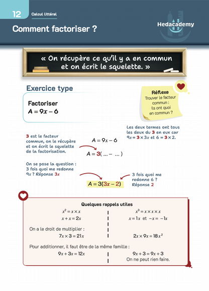 3ᵉ : Nos 40 fiches pour assurer en maths 💪